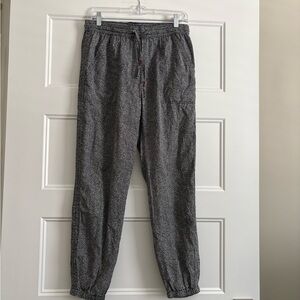 Anthropologie Joggers Orana
Slouchy Black Patterned Drawstring Pnats S